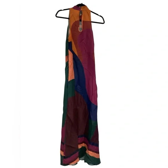 - Anthropologie X FARM RIO Halter Maxi Dress *-2 - Picture 7 of 11